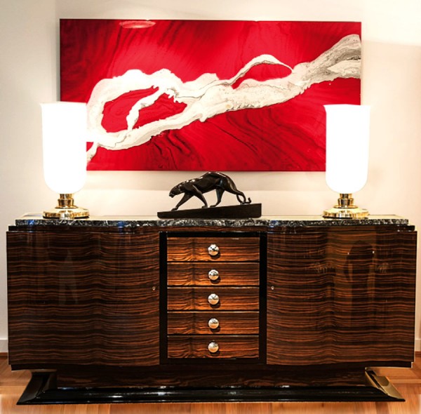Sideboard in feinstem Maccassare